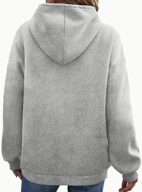 Letterprint Kangoeroezak Hoodie