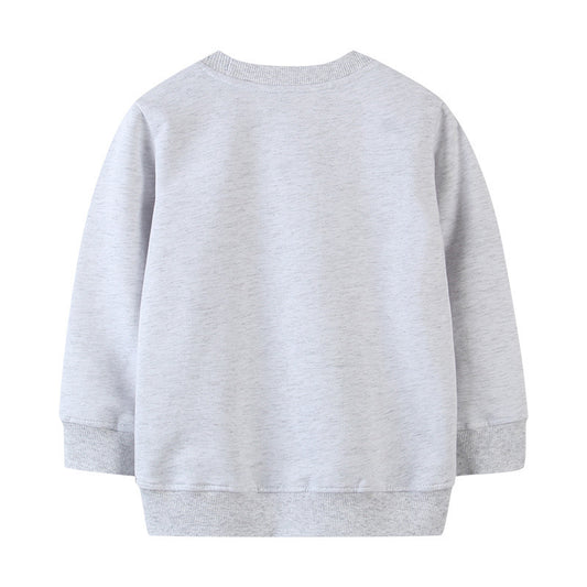 Europese en Amerikaanse Stijl Sweatshirt met Lange Mouwen met Bedrukte dinosaurus voor Kinderen