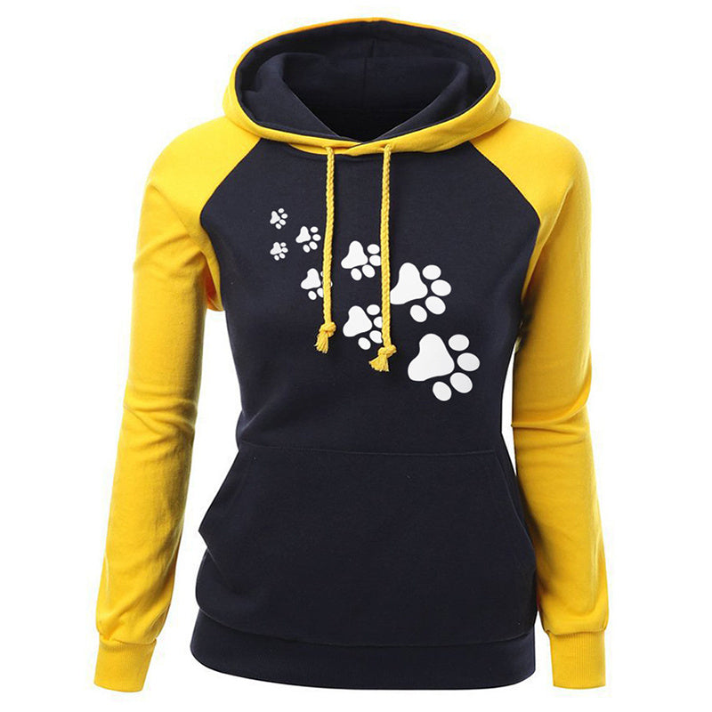 Hoodie met kattenpootprint