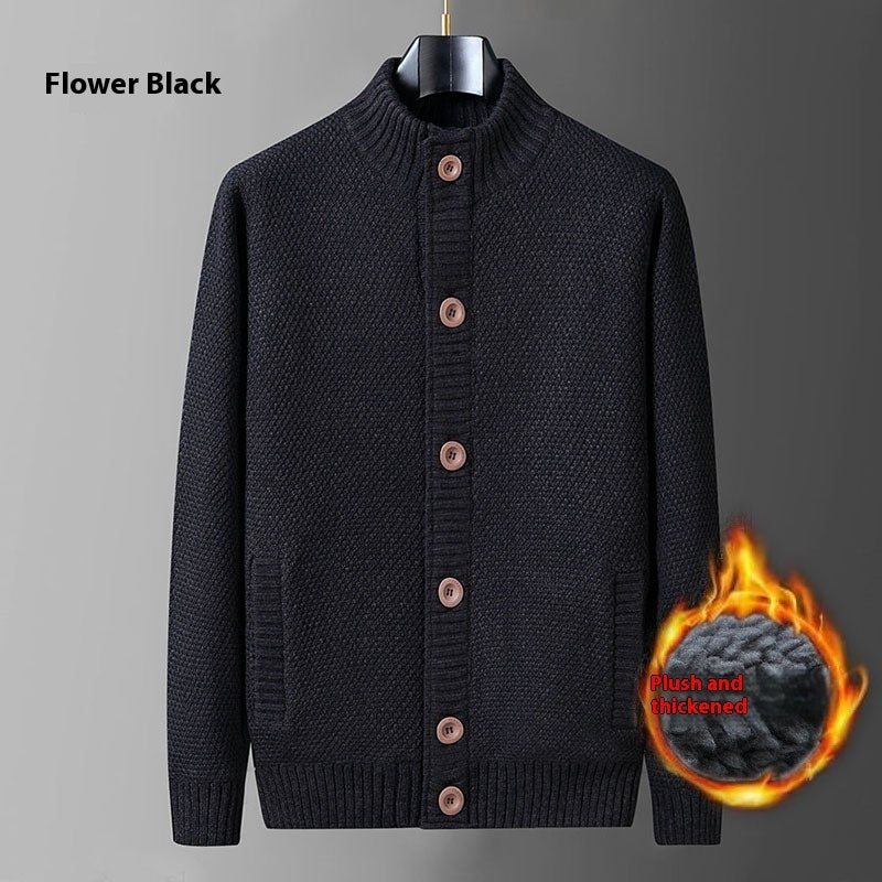 Fashion Casual Winter Losse Trui-Cardigan met Knoopsluiting voor Heren