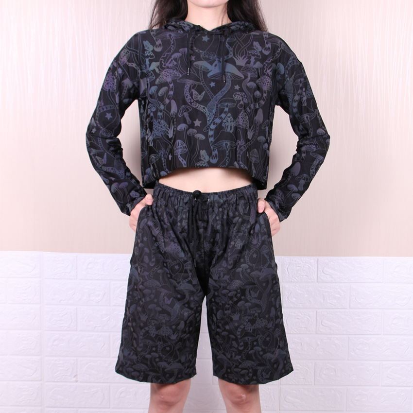 Nieuwe Mushroom Reflecterende Hoodies Dames