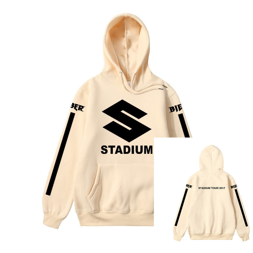 Engelse print pullover hoodie