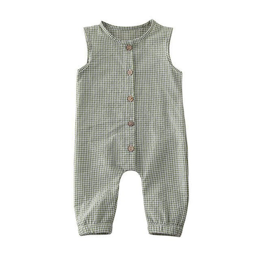 Baby/ Peuter Mouwloos Romper-Jumpsuit met Knopen