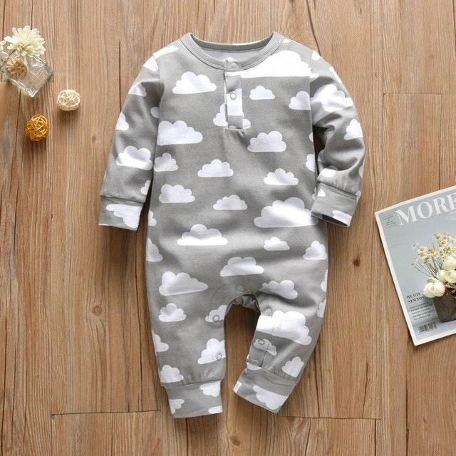 Baby's/Peuters Romper-Jumpsuit met Wolkenprint