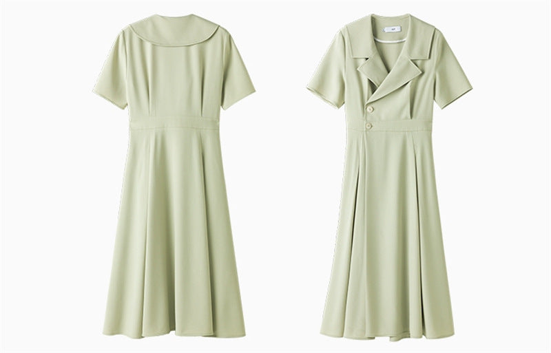 Hepburn Style Forenzen Business Pakjurk met V-hals en Knoopsluiting voor Dames & Plus Size/ Tieners