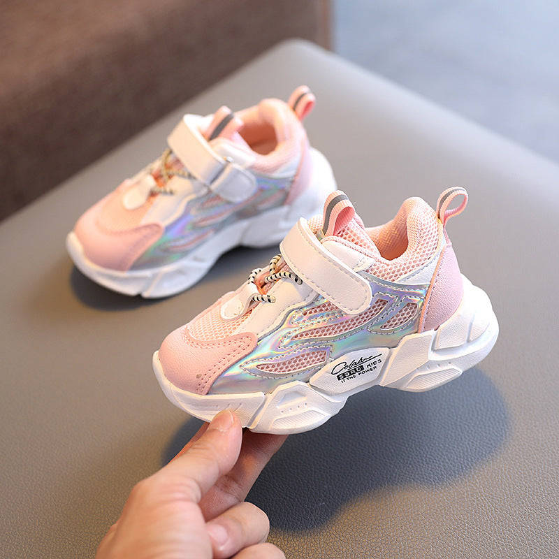 Reflecterende Kinderflats met Klittenbandsluiting