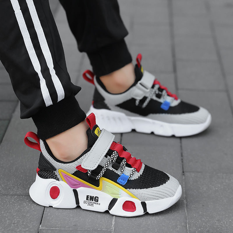 Casual Sportschoenen voor Kinderen van Mesh en PU-Leer