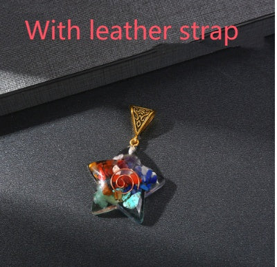 Yoga Meditatie Healing 7 Chakra Natuursteen Hanger Ketting Retro Reiki Healing Energy Crystal voor Unisex