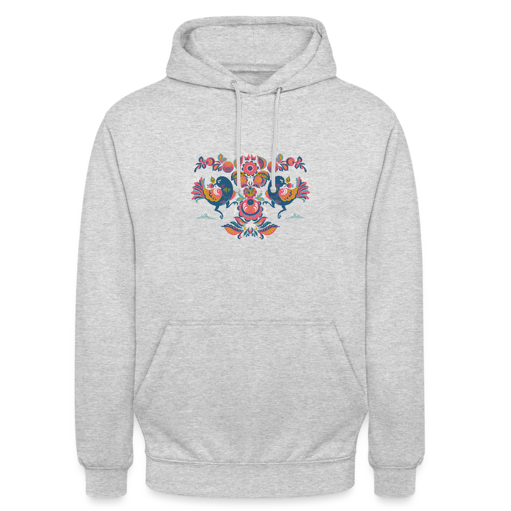 Hoodie unisex - lichtgrijs gemêleerd