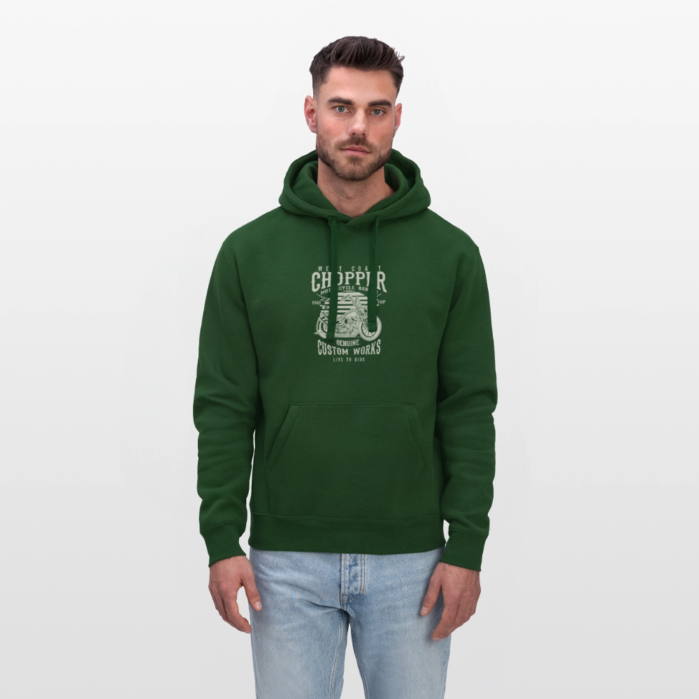 Mannenhoodie van Russell - bottlegreen