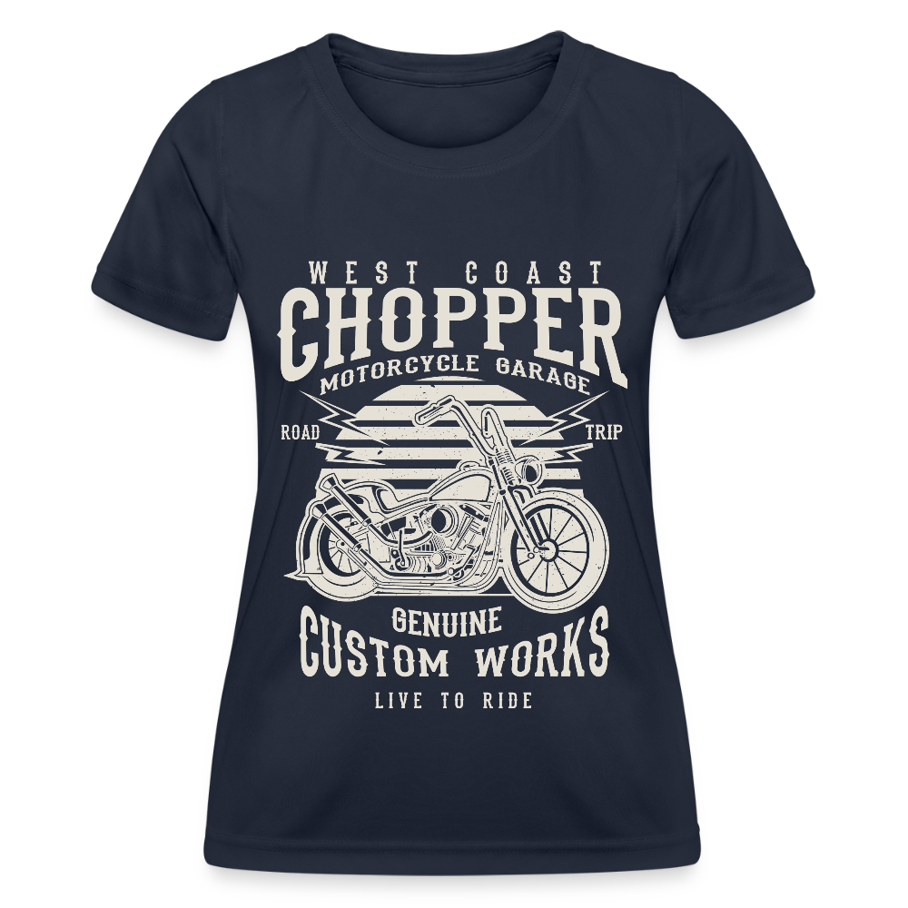 Functioneel T-shirt voor vrouwen - navy