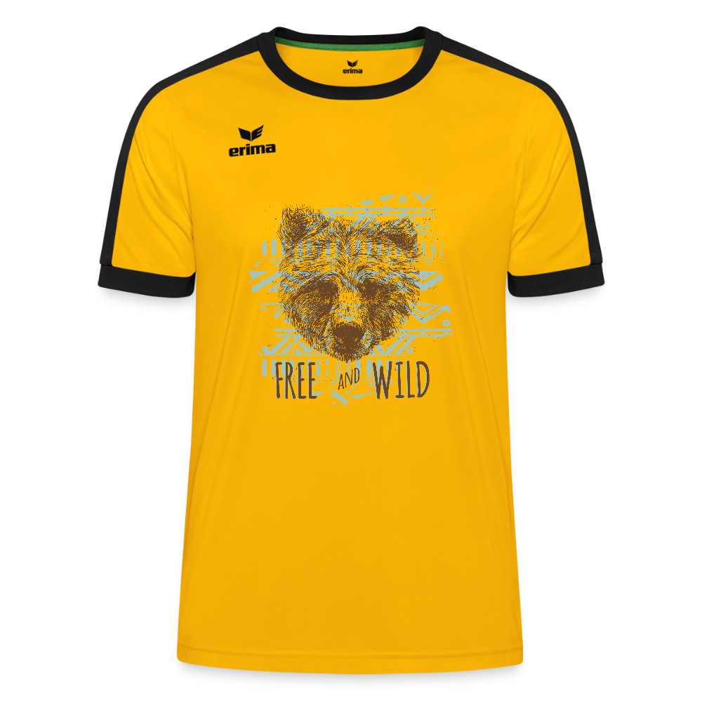Erima Uniseks Retro Star shirt - geel/zwart