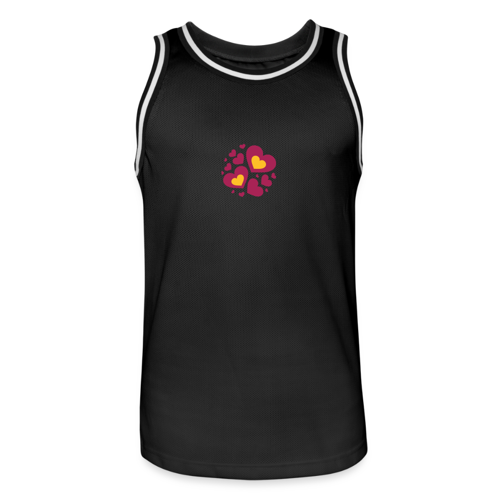 Mannen basketbal shirt - zwart/wit