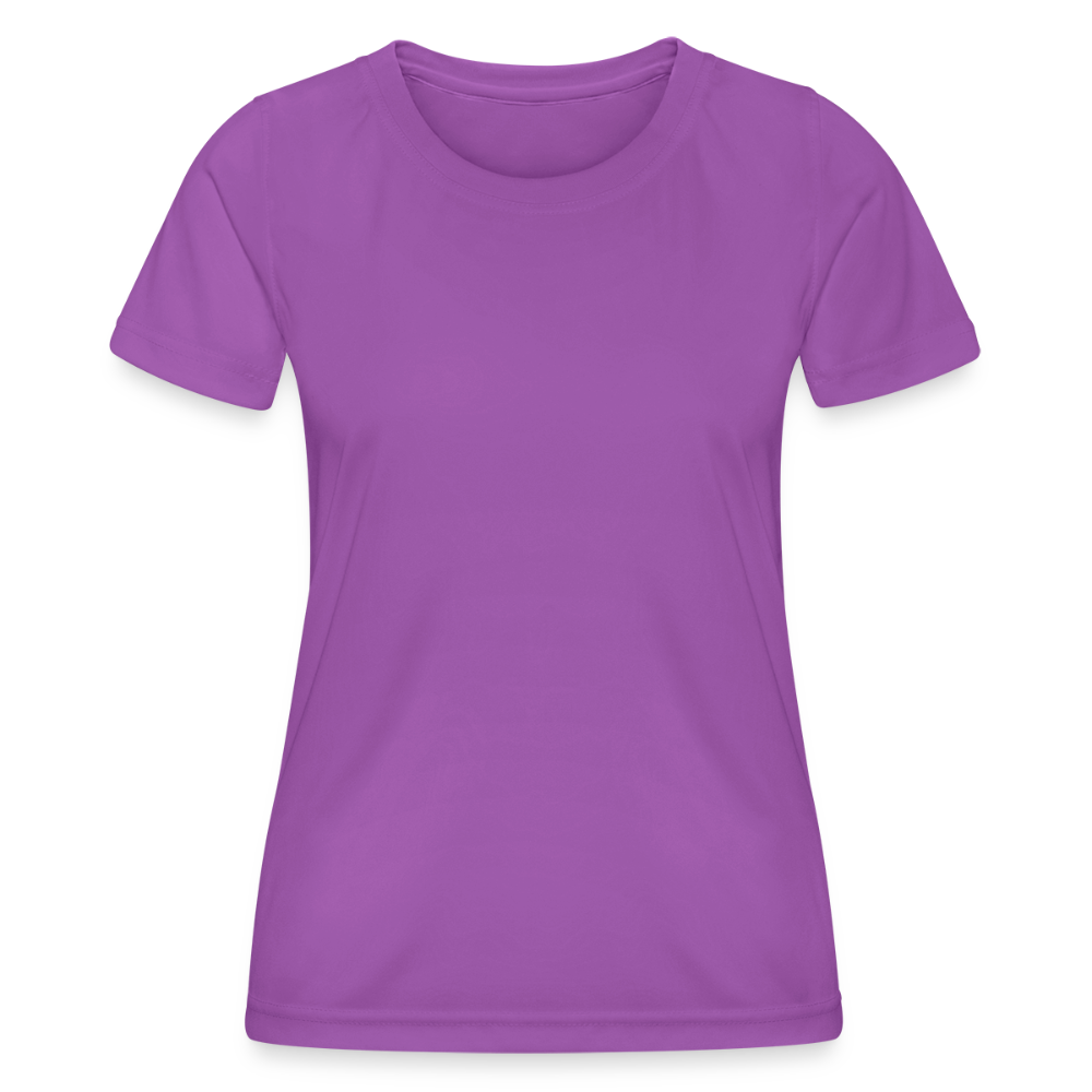Functioneel T-shirt voor vrouwen - viooltjes blauw