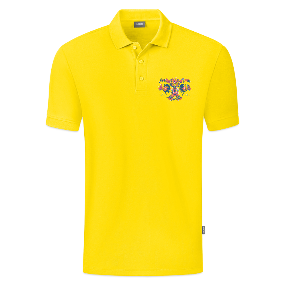 JAKO Mannen Polo Organic - geel