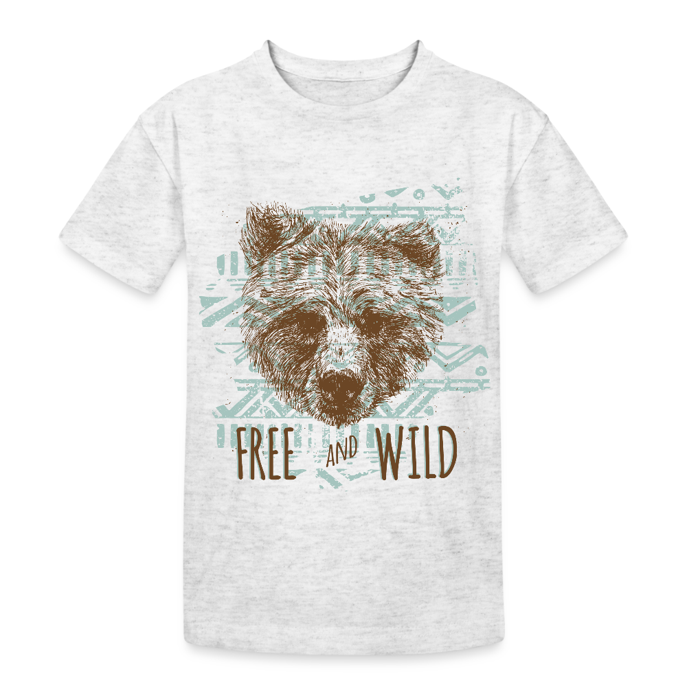 Kinderen Heavy Cotton T-shirt - heather wit