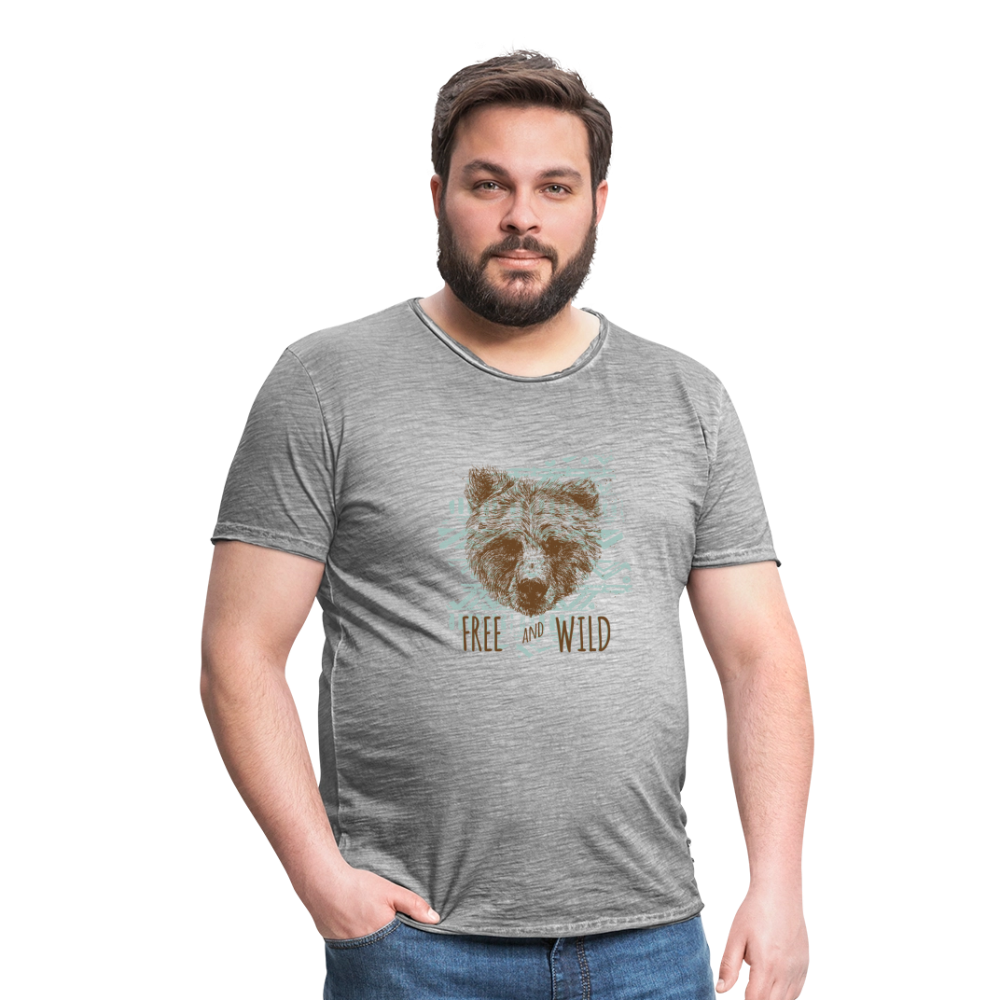 Mannen Vintage T-shirt - vintage grijs