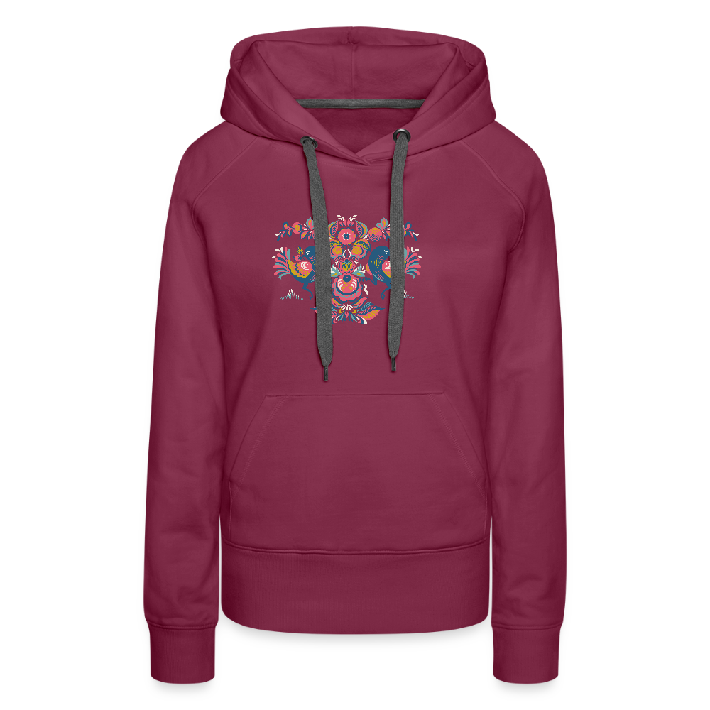 Vrouwen Premium hoodie - bordeaux