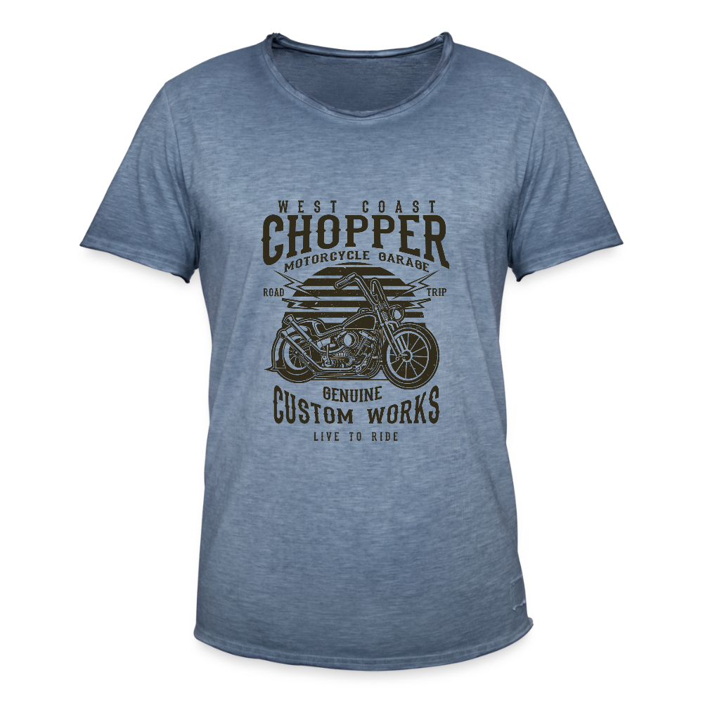 Mannen Vintage T-shirt - vintage denim