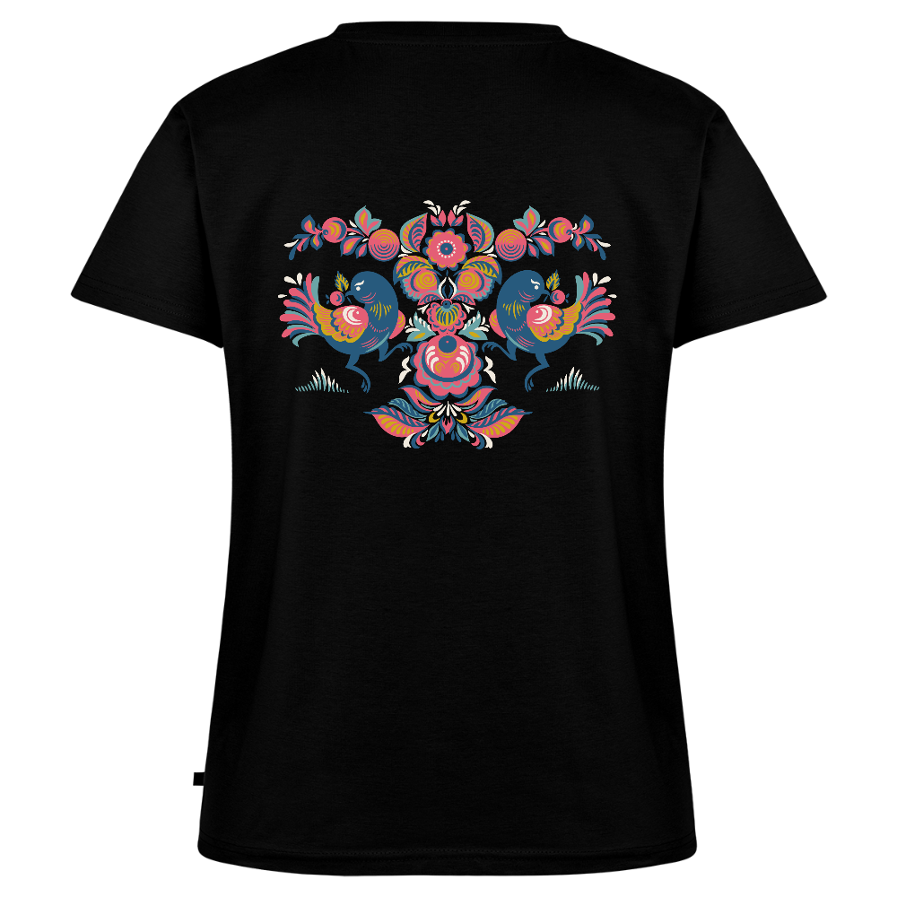 Vrouwen bio T-shirt met V-hals van Stanley & Stella - zwart