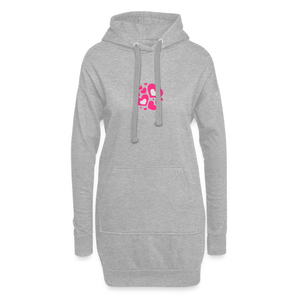 Hoodiejurk - grijs gemêleerd