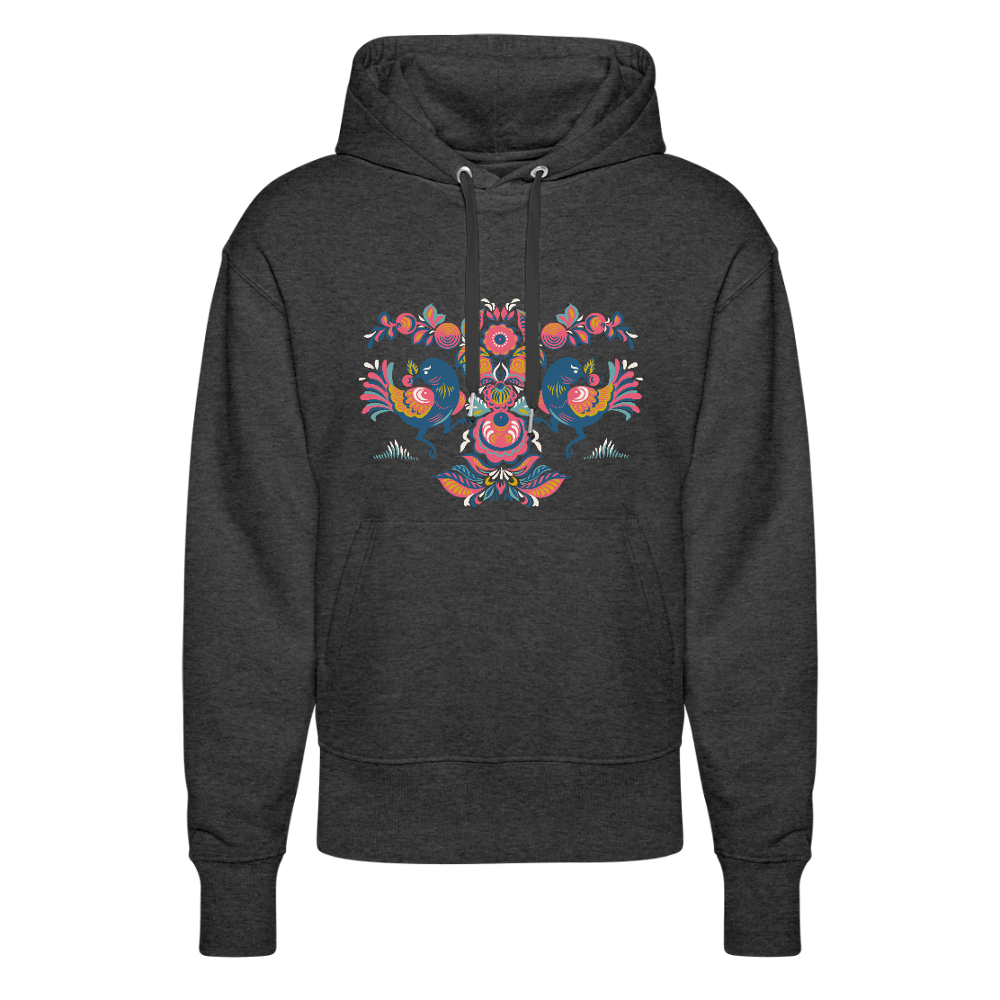 Stanley/Stella Uniseks relaxed fit bio-hoodie SLAMMER - donkergrijs gemêleerd