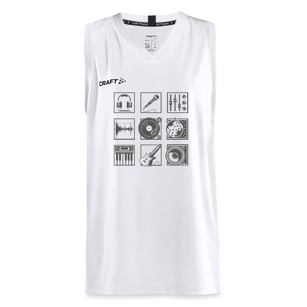 CRAFT Progress teenager basketbalshirt - wit
