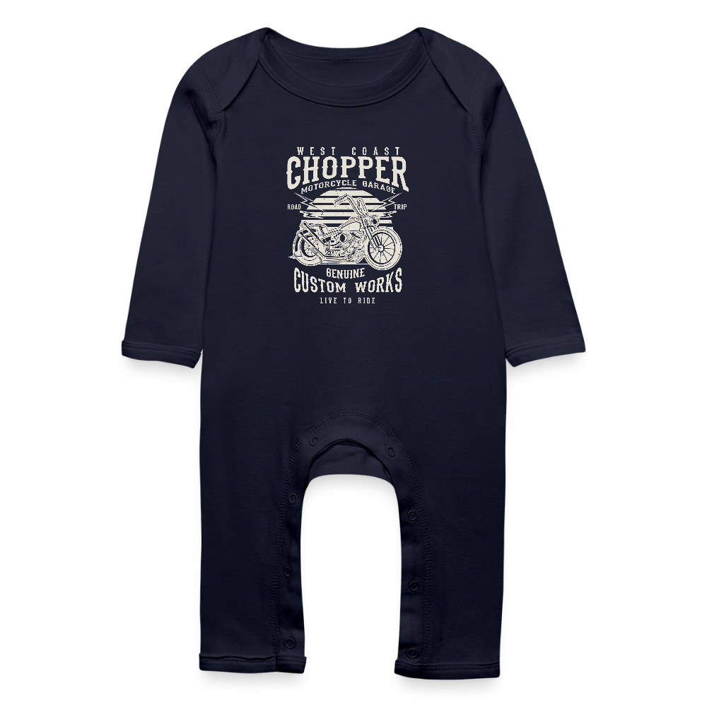 Baby bio kruippakje - navy