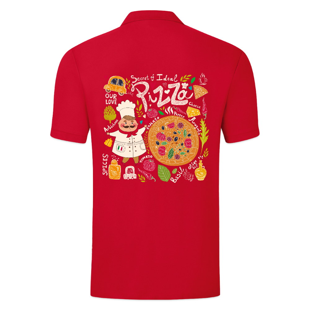 JAKO Mannen Polo Organic - rood