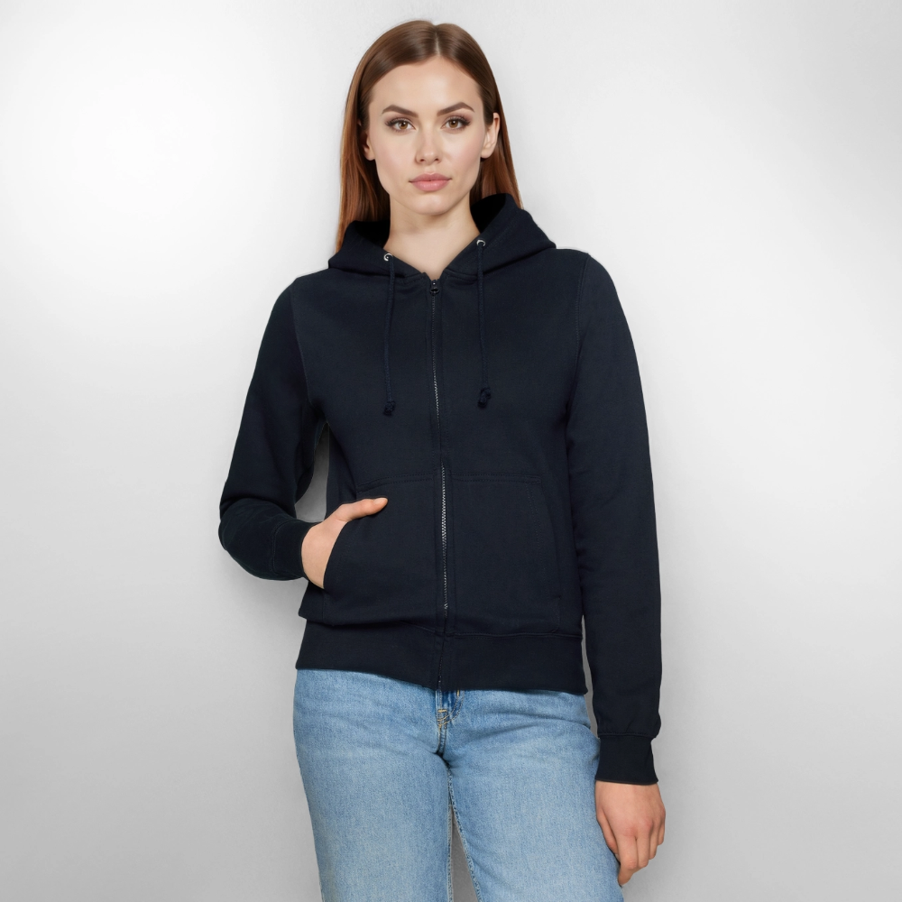 Vrouwen ziphoodie - navy