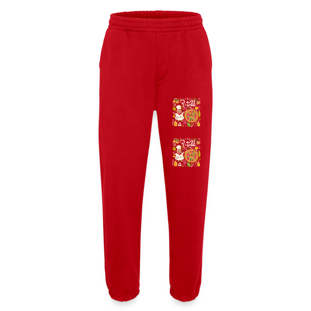 Heavyweight organic joggingbroek made in EU - rood