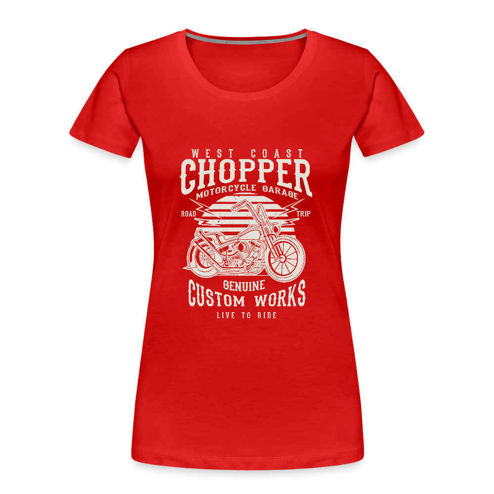 Vrouwen premium bio T-shirt - rood