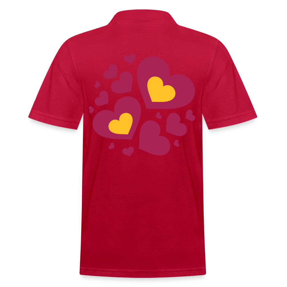 Mannen poloshirt - cherry red