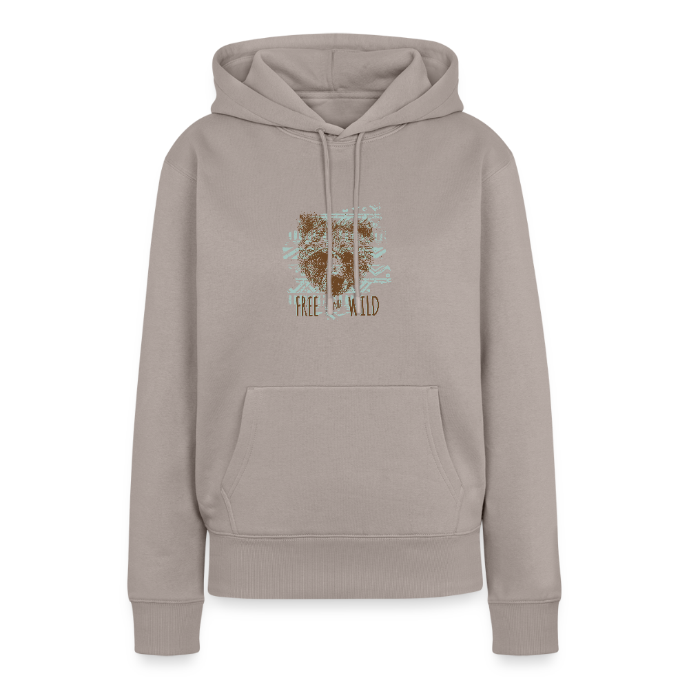Vrouwen Premium hoodie - taupe