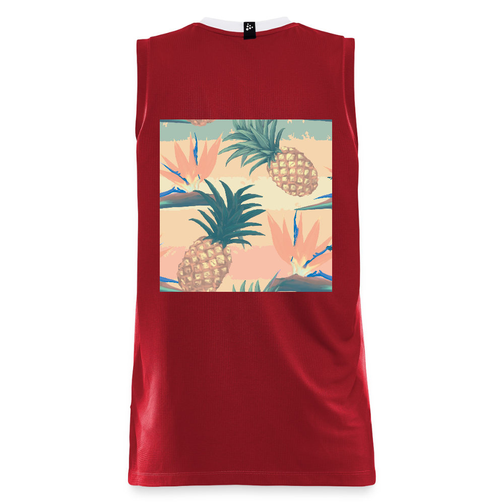 CRAFT Progress kinder-basketbalshirt - donkerrood