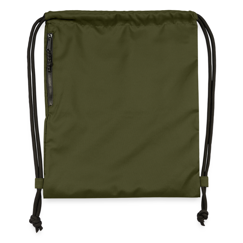 Gymtas van gerecycled materiaal - military green