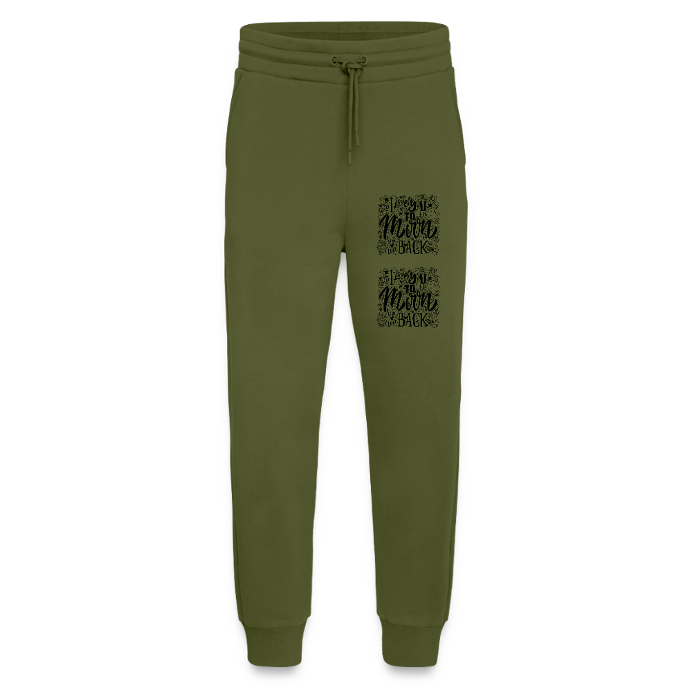 Organic relaxed joggingbroek made in EU - MOSS GREEN