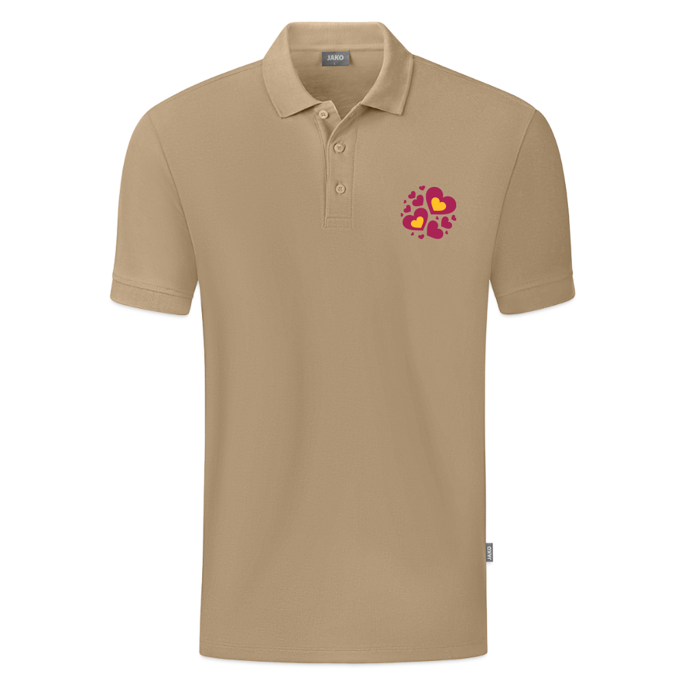 JAKO Mannen Polo Organic - beige