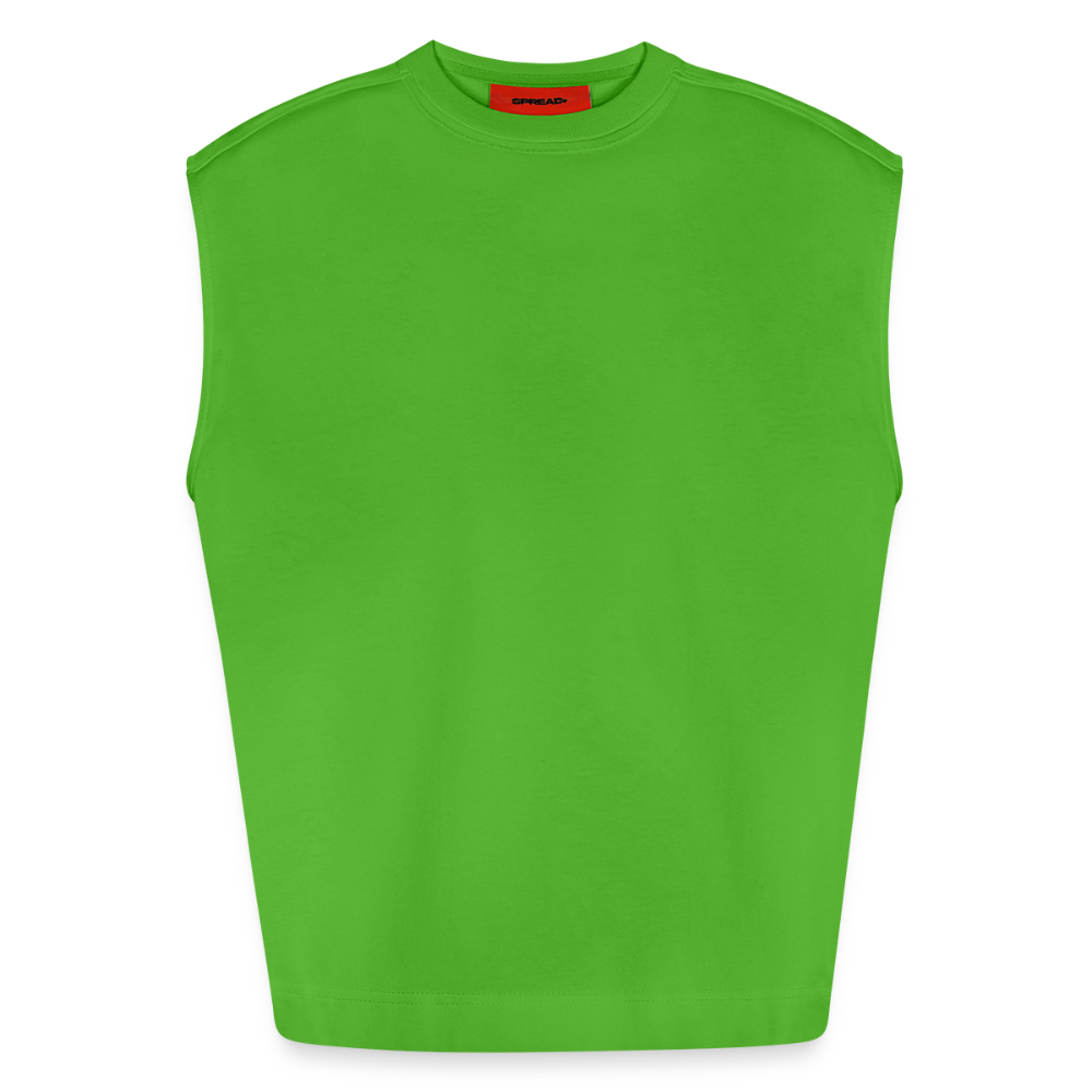 Heavyweight oversized organic tanktop made in EU Unisex - Apple Neon