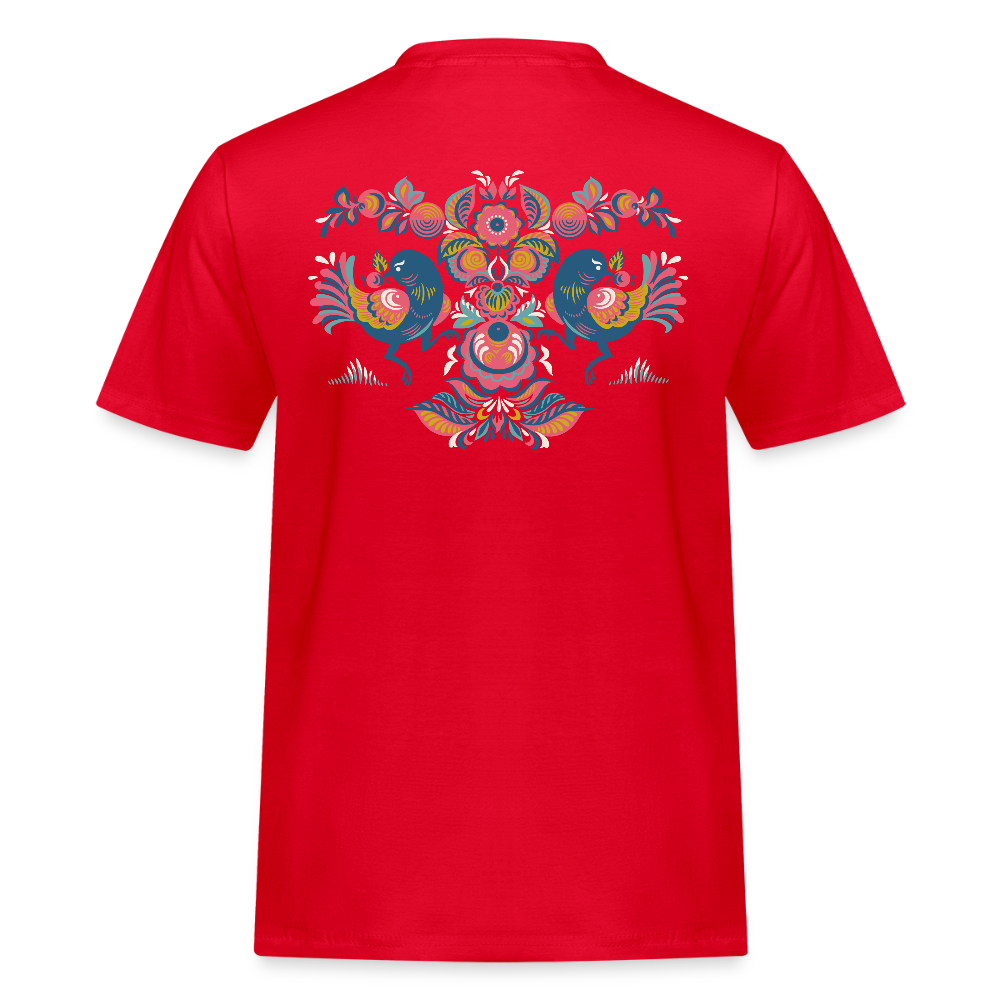 Mannen Workwear T-shirt - rood