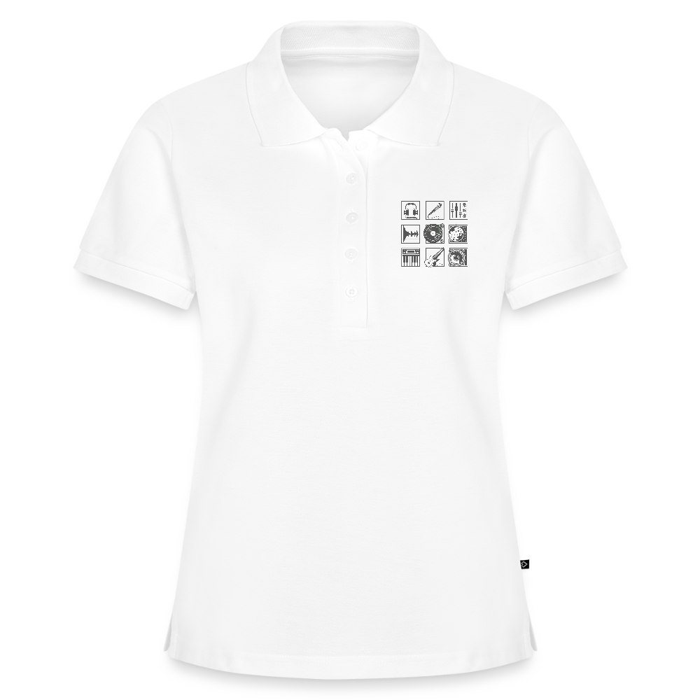 Vrouwen Premium Bio Poloshirt - wit