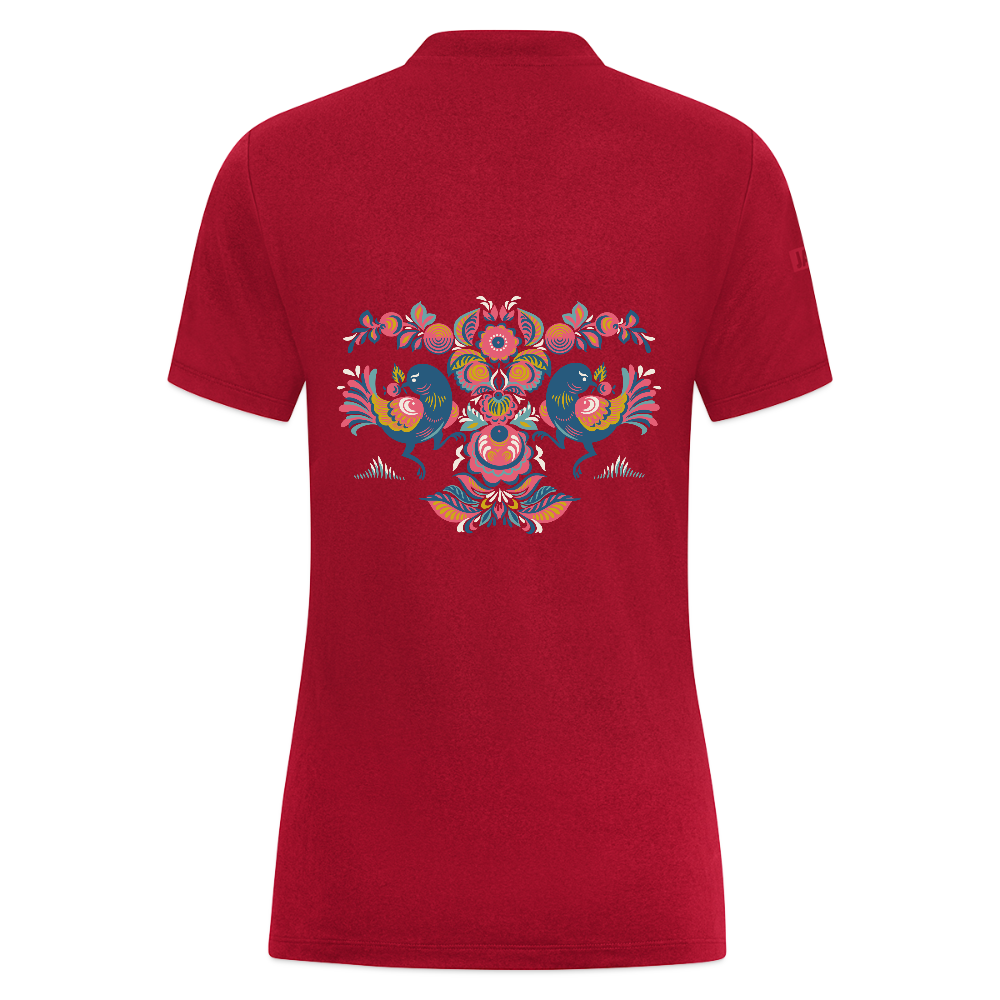 JAKO Vrouwen poloshirt Pro Casual - donkerrood