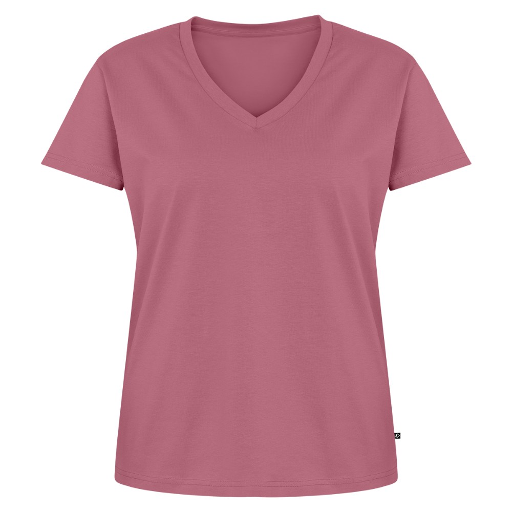 Vrouwen bio T-shirt met V-hals van Stanley & Stella - mauve
