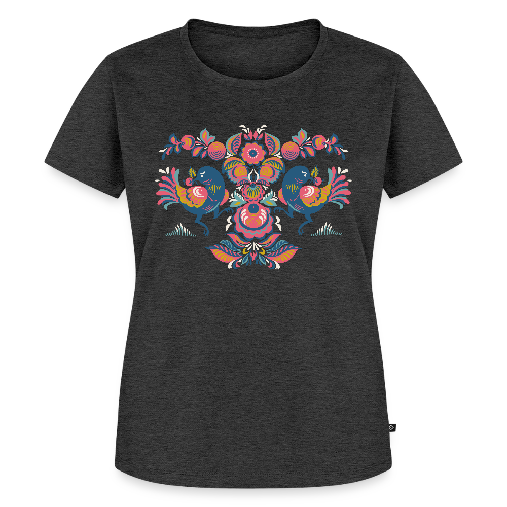 Vrouwen Premium T-shirt - antraciet gemêleerd