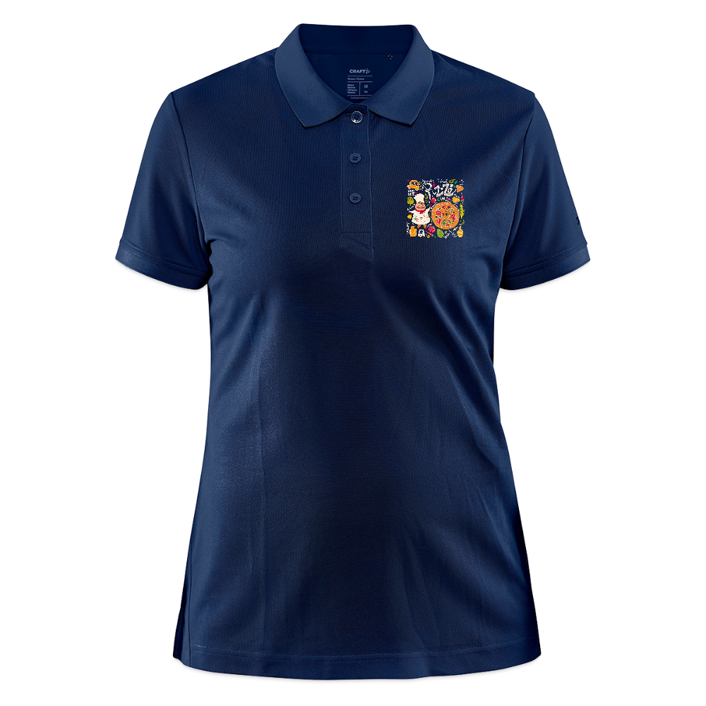 CRAFT Core Unify damespolo - navy gemêleerd