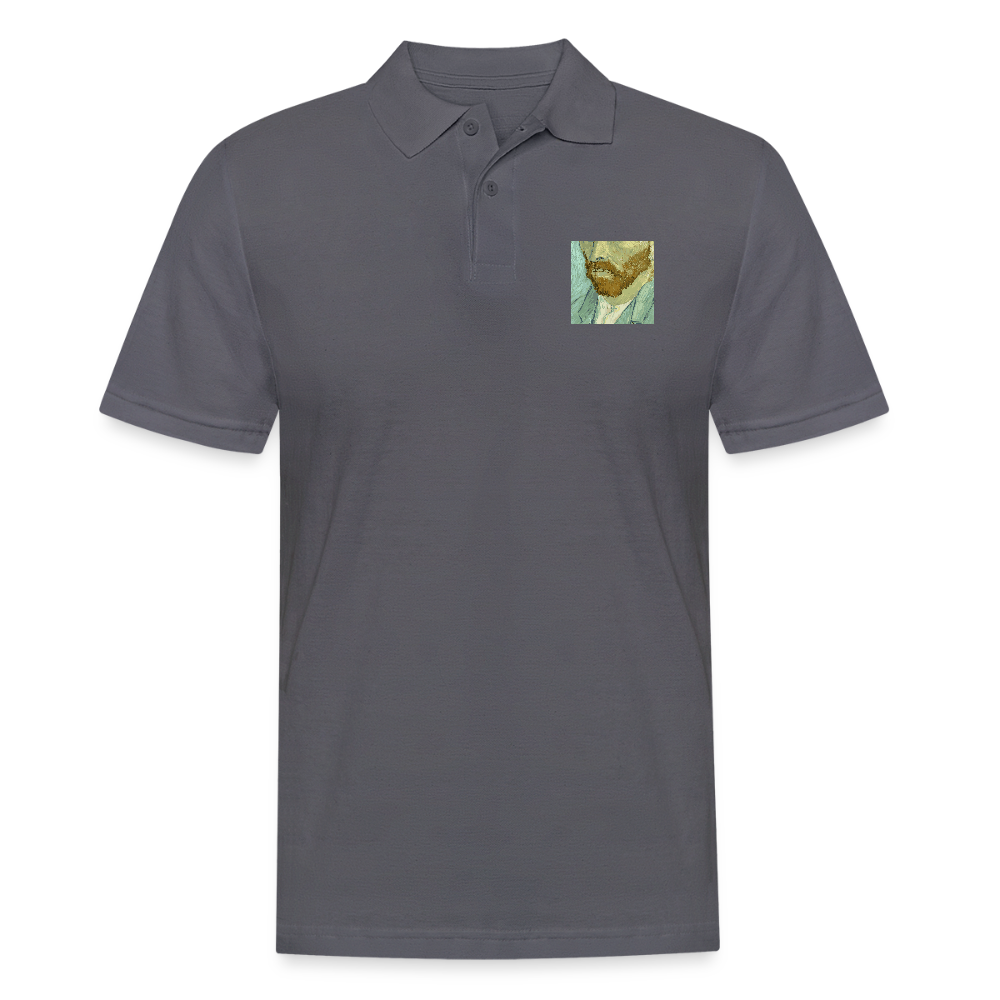 Mannen poloshirt - houtskool