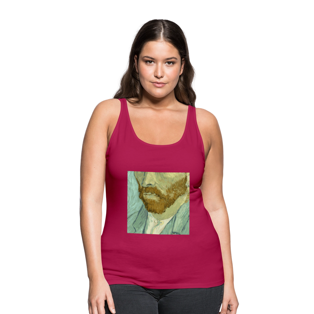 Vrouwen Premium tank top - donker roze