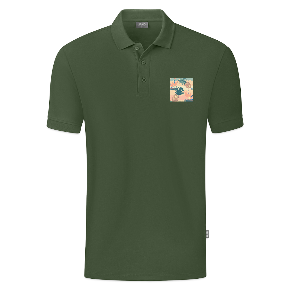JAKO Mannen Polo Organic - dennengroen