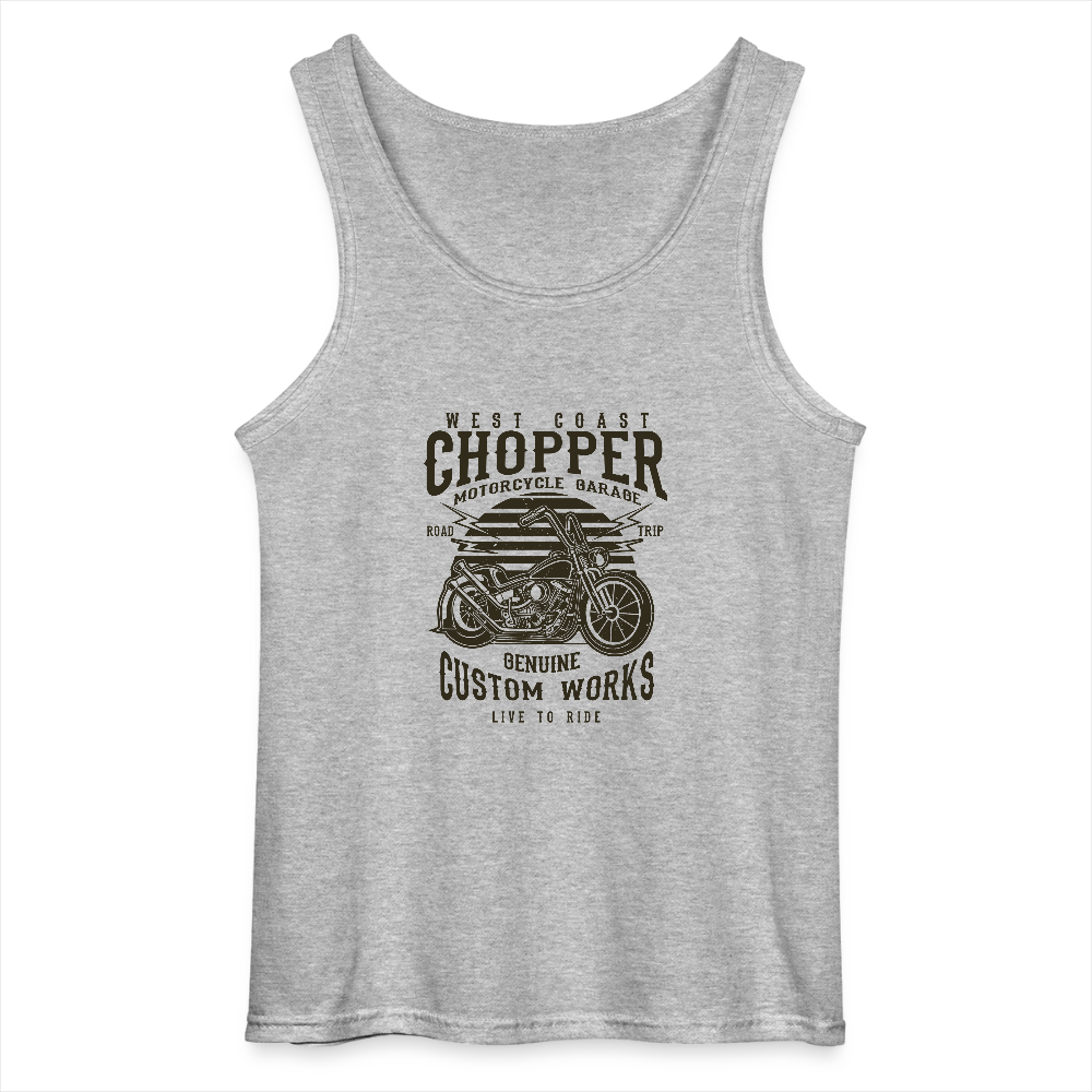 Gildan mannen tanktop - grijs gemêleerd