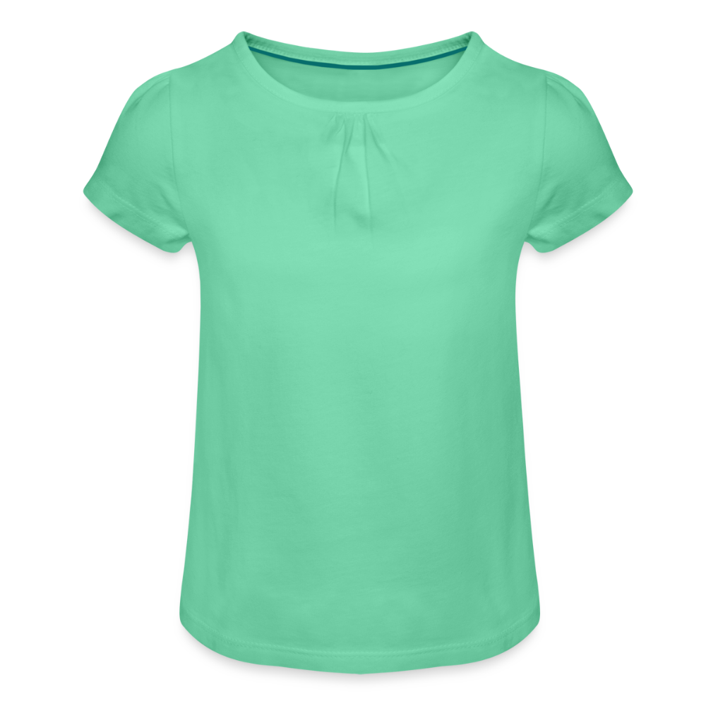 Meisjes-T-shirt met plooien - mintgroen